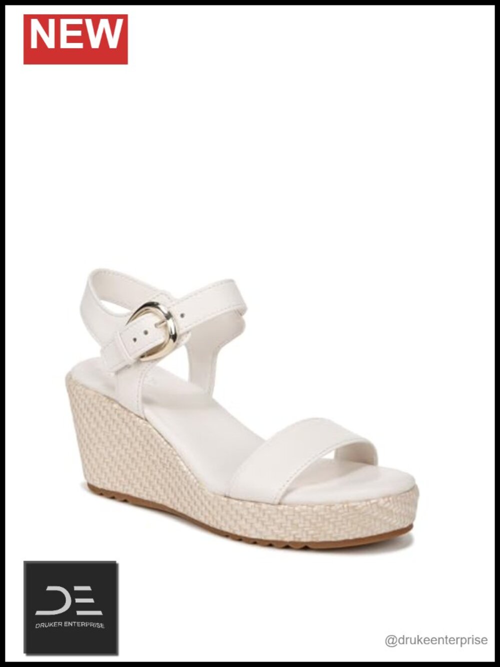 Naturalizer Stella4 Strappy Wedge Sandals Women's Leather Platform Espadrille